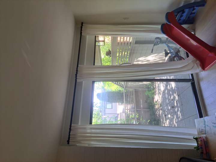 Hanging curtain for family so they can keep light out