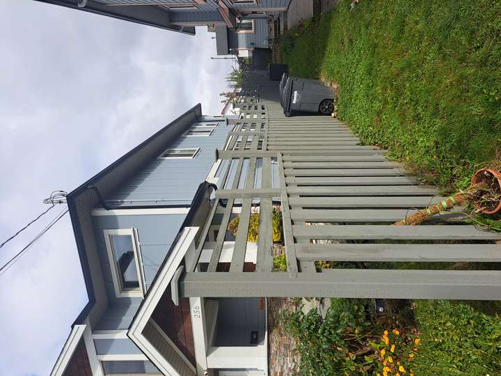 finished fence post replacement and painting in Victoria
