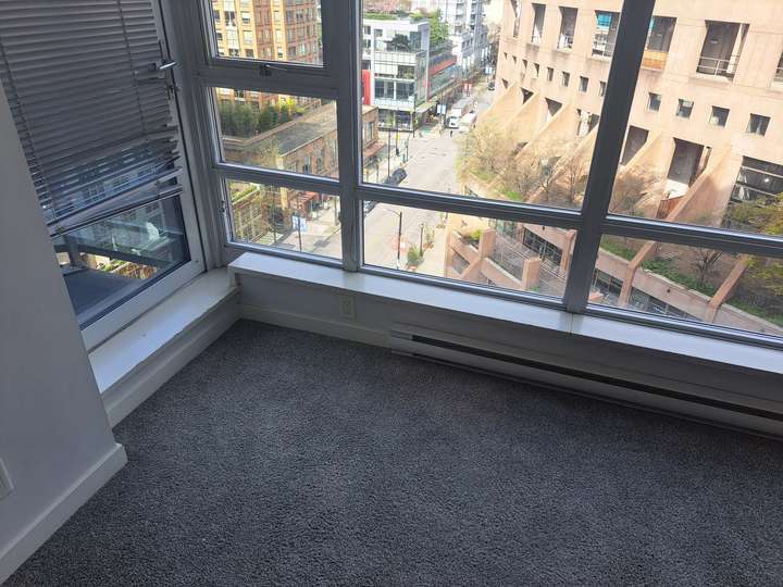 before painting trim on windowsill